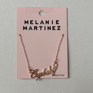 melanie martinez Gold crybaby Necklace